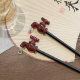 Faucet dripping hairpin for women new Chinese style wooden hairpin headdress horse face skirt hairpin retro creative ancient style funny woman