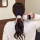 Autumn and winter new style soft hair band, durable headband, does not hurt hair, thick, high elasticity, high ponytail hair accessories, rubber band hair rope