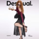 Desigual25 spring and summer new black lace multi-layer ruffled irregular slit mid-length skirt