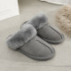 aUGGh fur slippers for women wearing 2024 winter new style Baotou semi-torched snow boots non-slip men's drag UGG