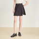 SOMSOM/Soma Summer New Solid Color Academy Asymmetric Pleated Irregular Hem Slim A-line Skirt Short Skirt
