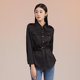 Somsom/Soma Black Shirt Women's Long Sleeve Senior Design A sense
