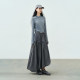 
Semi-circle women's clothing [sports] 2025 summer high waist sporty irregular splicing skirt women's a-line skirt long skirt