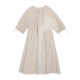 Semi-circle women's clothing 2024 summer new brand irregular splicing drawstring dress for women light sports niche design
