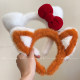 Plush hairband women sweet bow wash face makeup and makeup mask headband hair compression headwear high-quality hair bundle hair accessories
