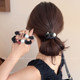 Cartoon puppy pearl hair band for women 2025 new high-end headband with ponytail ball hair rope and beautiful hair accessories