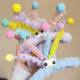 
Dopamine plush hair clip colorful funny cartoon shark clip female back head hair ball spring interesting grab clip