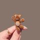 Cute bear bangs clip 2025 new style hair clip on the forehead side hair clip shattered duckbill clamp hair small clip headdress