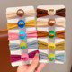 Candy color, high-value children's hair rope, girls with Korean versatile head rope, tie hair rubber band, does not damage the hair baby's hair ring