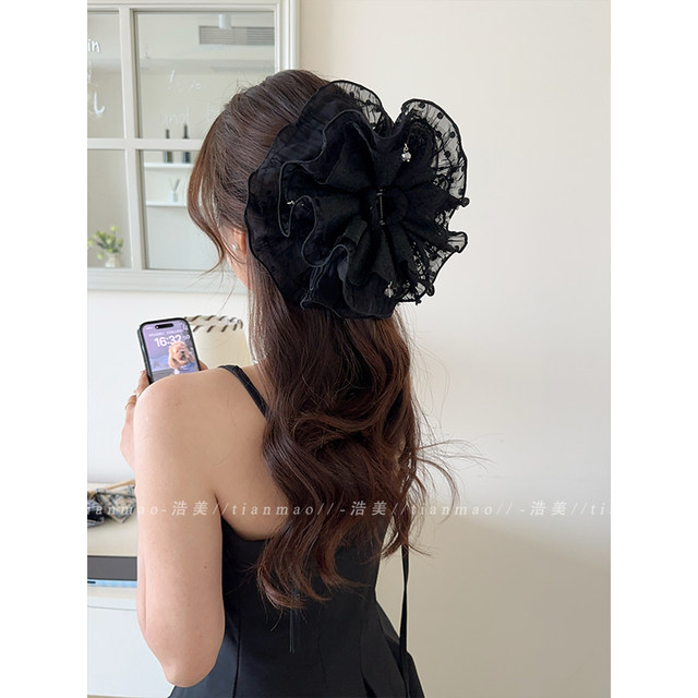 Ballet style high-quality hair ring clip for women detachable high-end 2025 new style back head shark clip