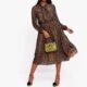 kate spadeks modern style leopard print short skirt for women light luxury commuting casual design sense for women