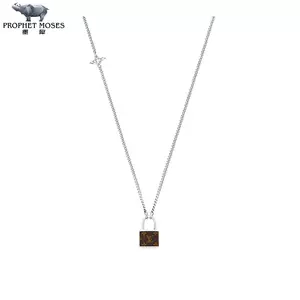 Replica Louis Vuitton Monogram Eclipse Charms Necklace M63641