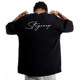 STA official store trendy brand new American cursive font short-sleeved t-shirts for men and women summer high street pure cotton couple half-sleeved