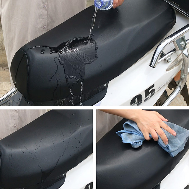 Electric car seat cover waterproof and sun-proof Yadi Emma Tailing battery car scooter motorcycle leather universal seat cushion cover