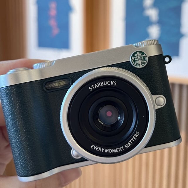 Starbucks Digital Camera Y2K Millennium Style Retro Green Silver Red Gold Color Fashion Small Portable Christmas Gift