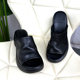 2024 Summer New Fish Mouth Sandals Women's First Layer Cowhide Soft Sole Thick Heel Thick Sole Shoes Slippers Fashionable Outerwear Slippers