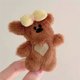 
Plush bear Korean style cute bow hairpin 2025 autumn and winter new style bangs broken hair duckbill clip bb clip headwear