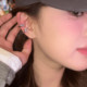 Simple water droplet inlaid diamond ear clip 2025 new high-end angel wings without ear piercing without holes ear bone clip ear decoration