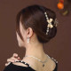 High-end full diamond bow hair clip for the back of women's head 2024 new style grab clip large shark clip hair accessories headdress