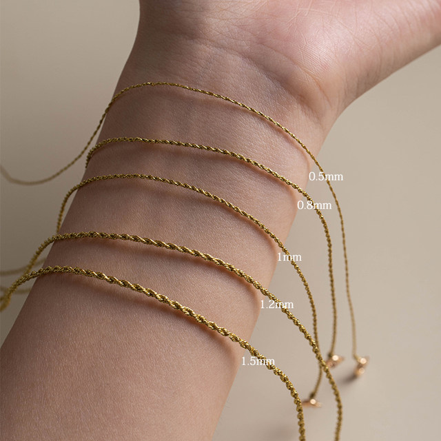 Rope pendant lanyard braided necklace rope braided rope jade pendant lanyard gold pendant woven rope special rope