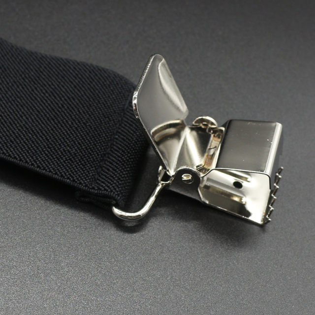 Men's strap trousers elderly hang trousers 5cm outdoor men's fat men's trousers shoulder straps adult 4 clips strap clip