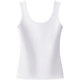White double U -collar vest female inside European and American open -back camisole jacket large -size sleeveless motion outside the summer bottom cotton