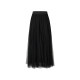 The same style in the shopping mall, Mosakha vintage dots mesh heavy industry multi-layer mesh splicing long skirt for women