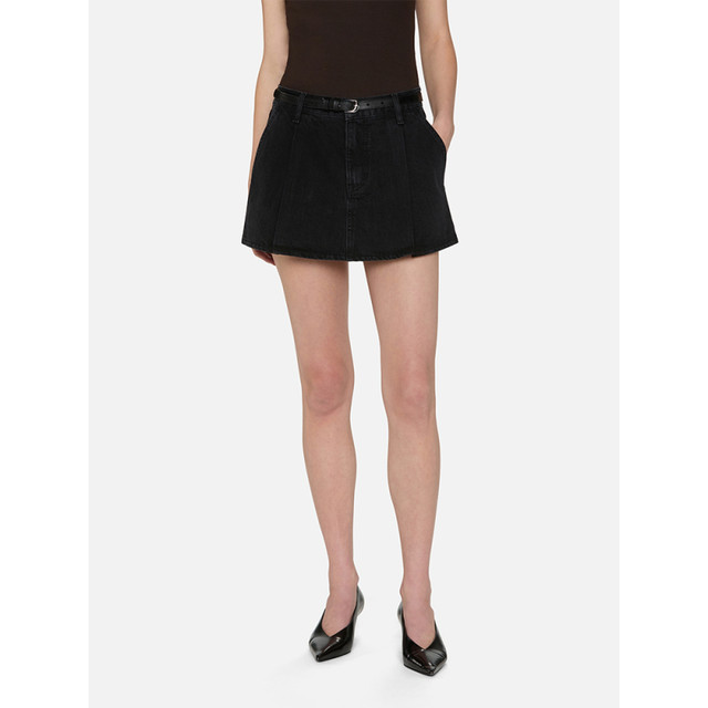 FRAME Ladies College Style Old Short Skirt Denim Skirt Pleated Skirt Spring and Summer