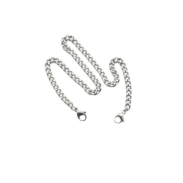 Two-end buckle chain titanium steel waterproof two-end lobster buckle chain clothes chain necklace chain diy handmade chain