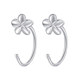 versatile S925 whole body sterling silver earrings women's silver ear jewelry ear hook earring ear bone nail ear piercing ear stick small ear pendant
