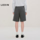 
Lecho stretch casual mid-shorts commuting loose wide-leg shorts C2GCF3308