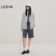 
Lecho stretch casual mid-shorts commuting loose wide-leg shorts C2GCF3308