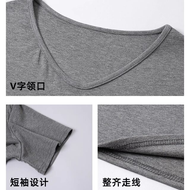 Pink V-neck Loose Front Shoulder Short Sleeve T-shirt for Women in Summer 2025 New Lazy Casual Cotton Half Sleeve T-shirt Top
