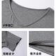 Pink V-neck Loose Front Shoulder Short Sleeve T-shirt for Women in Summer 2025 New Lazy Casual Cotton Half Sleeve T-shirt Top