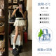 White pleated skirt for women in summer hot girl small jk miniskirt high waist slim a line skirt pure and sexy skirt