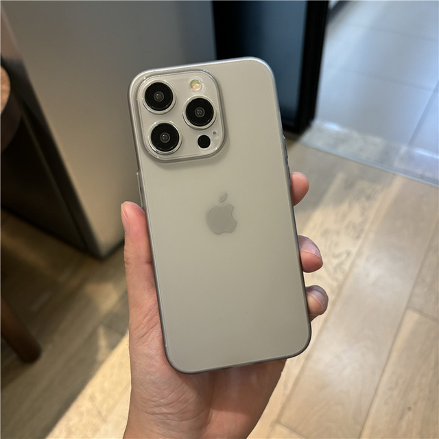 Jiazixiu Titanium Grey Frosted Applicable iphone15 Mobile Case 16pro Lightweight Apple 13 Pro Case 17pro Silicone 15promax Full Package Lens 11 Transparent Men 14 Women 12 Simple XS