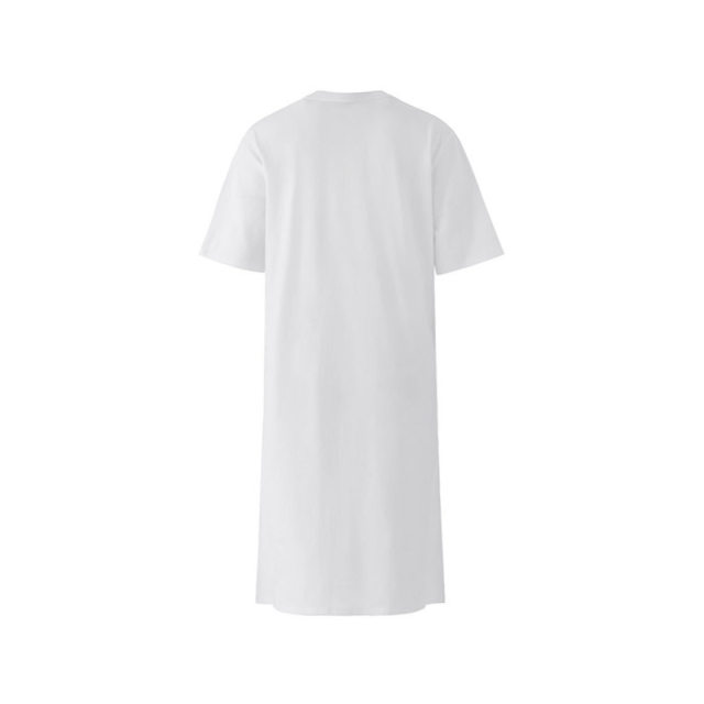 AX Armani Women's Loose Edition Long Round Neck Short Sleeve T-Shirt Dress Printed Long Skirt