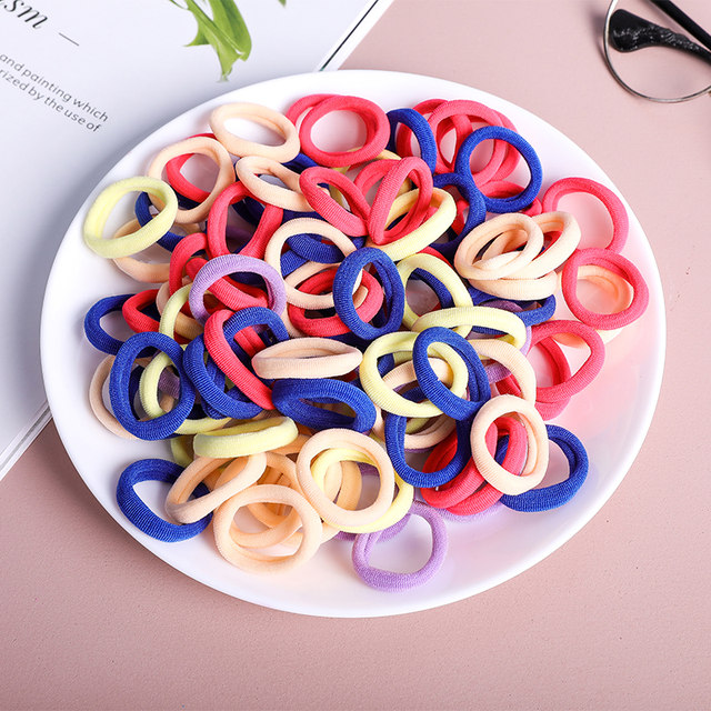 Korean small hair ring baby towel circle does not hurt hair rubber band girls color cute tie hair children's hair accessories
