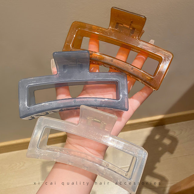 13cm large-size hair volume large shark clip high-end feel hair grab new style head back hair clip headdress hair card for women