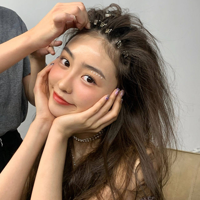 Scarless hair roots fluffy hair clip bangs fixed artifact make-up positioning hair card fixing hair clip duckbill clip women