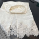 New Chinese style acetic acid skirt for women 2025 spring and autumn new high-waist slim lace spliced ​​mid-length skirt