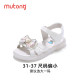 Shepherd children's shoes girls sandals 50 yuan 2 pairs of summer princess shoes open toe Velcro bow non-slip children's shoes