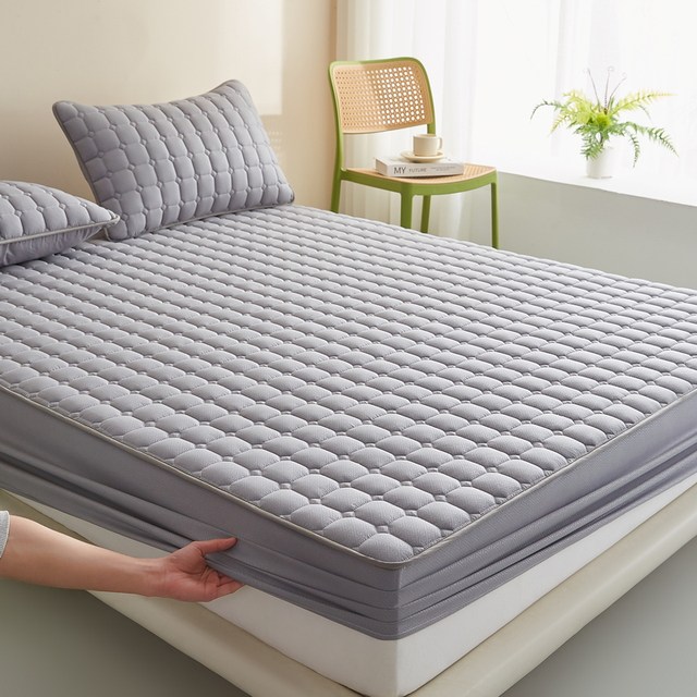 2025 new cotton wool cover single piece thickened Simmons mattress protective cover bed cover dustproof and anti-slip cover customized