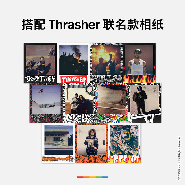 Polaroid NowGen3 Thrasher co-branded instant photo paper camera birthday gift