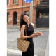 pusumede new Chinese style hollow buckle neck knitted suspender vest women's summer temperament slim short top