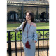 Pusumede off-shoulder sweatshirt for women loose casual and simple lazy pullover one-shoulder temperament slim top