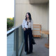 Pusumede Lusi same style! V-neck long-sleeved shirt for women in spring and autumn loose and simple design niche temperament top