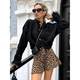 Leopard Polyester A Placing Tongtong Dress Skirt 2025 European and American Spring Fashion Casual Short Skirt Customization