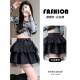 Boxer Skirt Women's Spring and Autumn New Ballet New Ballet Skirts High -waisted Gauze Small Black Black Liece
