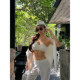 
Fornisyue hot girl halter top women's 2025 early autumn new style inner suspender top sexy tube top
